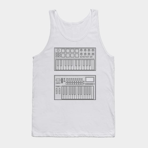 Mini Synthesizer Tank Top by milhad